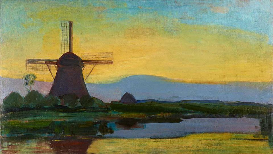 image from Piet Mondrian, un grand peintre figuratif