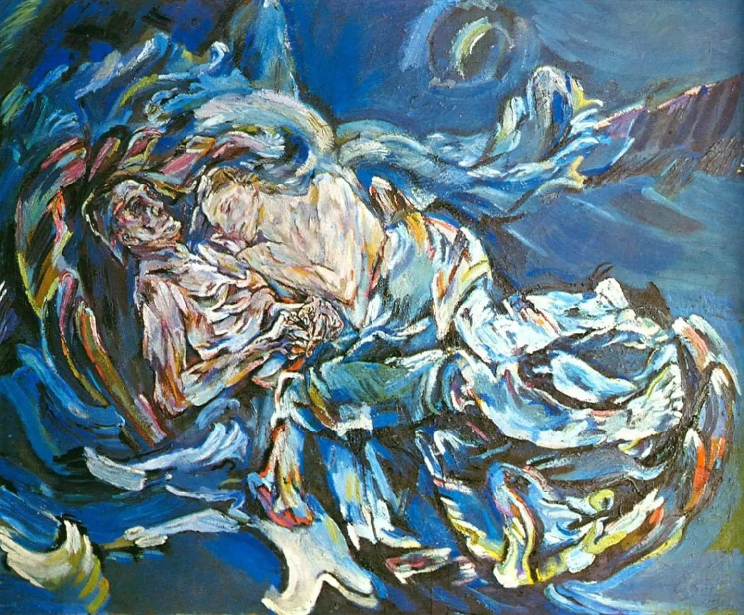 Oskar Kokoschka. Die WindsbrautThe Wind’s Bride (The Tempest) La Fiancée du vent. 1913.