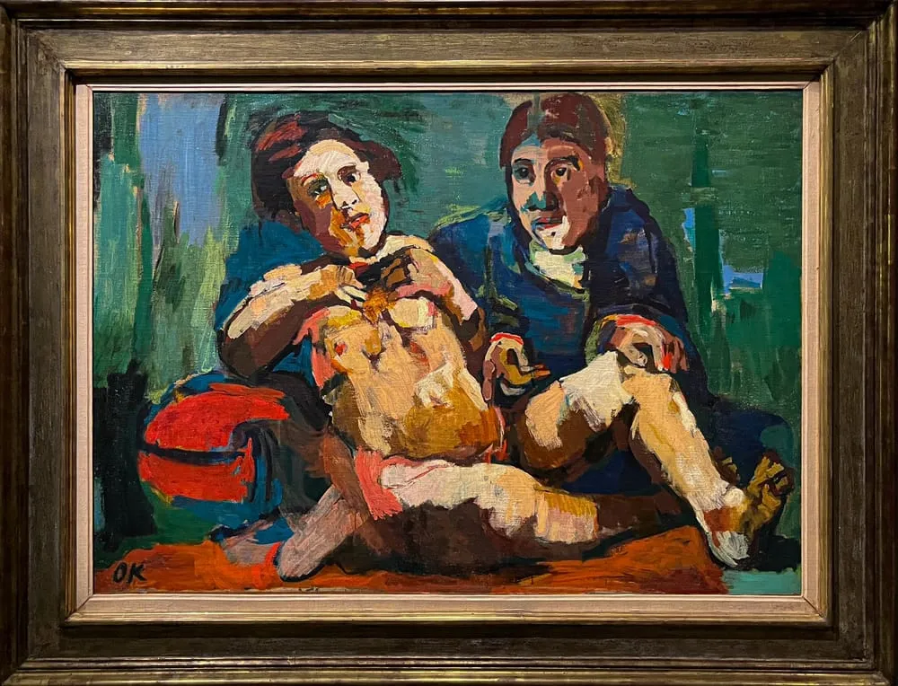 Oskar Kokoschka. Maler mit Puppe. 1922-23