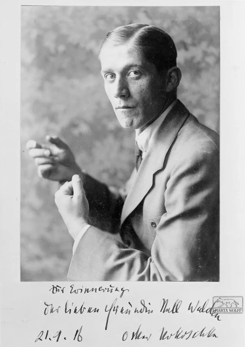 Portrait photographique de Oskar Kokoschka