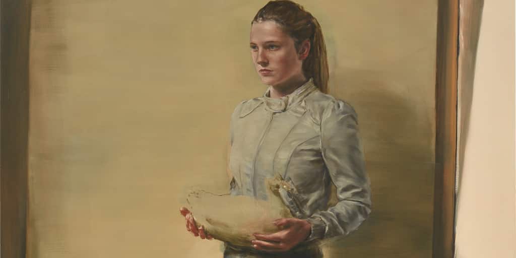 image from Michael Borremans, Girl with duck